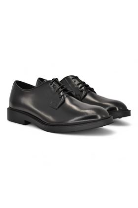 Scarpa lacci uomo in pelle spazzolata colore nero. ANTICA CUOIERIA | 23050-NERO